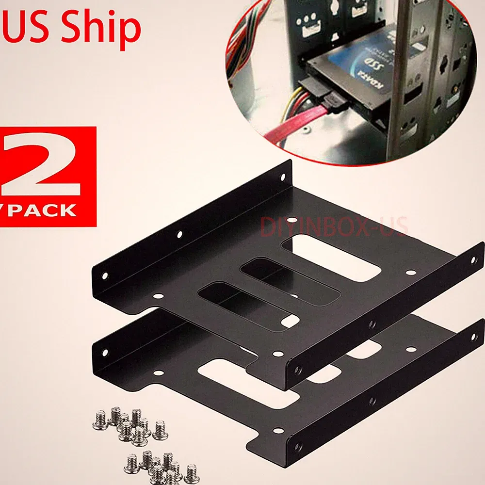 2.5" to 3.5" Bay SSD Metal Hard Drive HDD Mounting Bracket Adapter Dock / Tray