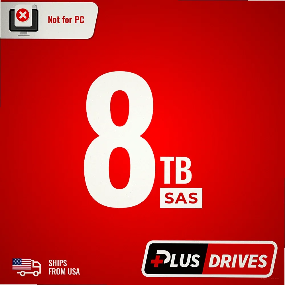8TB SAS Generic 3.5in - Mixed Brand Hard Drives For Servers Only | Not for PC