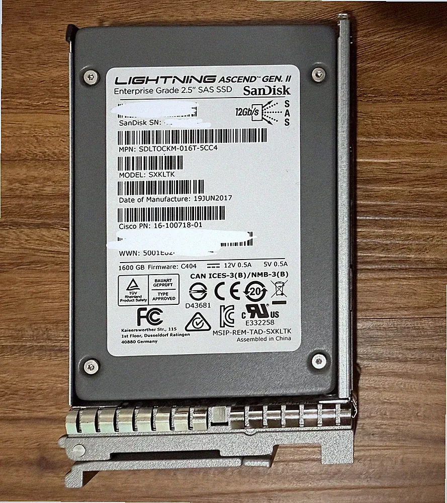 Cisco SanDisk Lightning 1.6TB 16-100718-01 SXKLTK 2.5" SAS 12G SSD