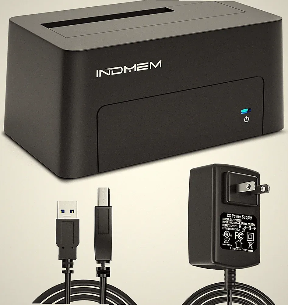 INDMEM SAS to USB 3.0 Adapter, SAS/SATA Hard Drive Enclosure Reader...