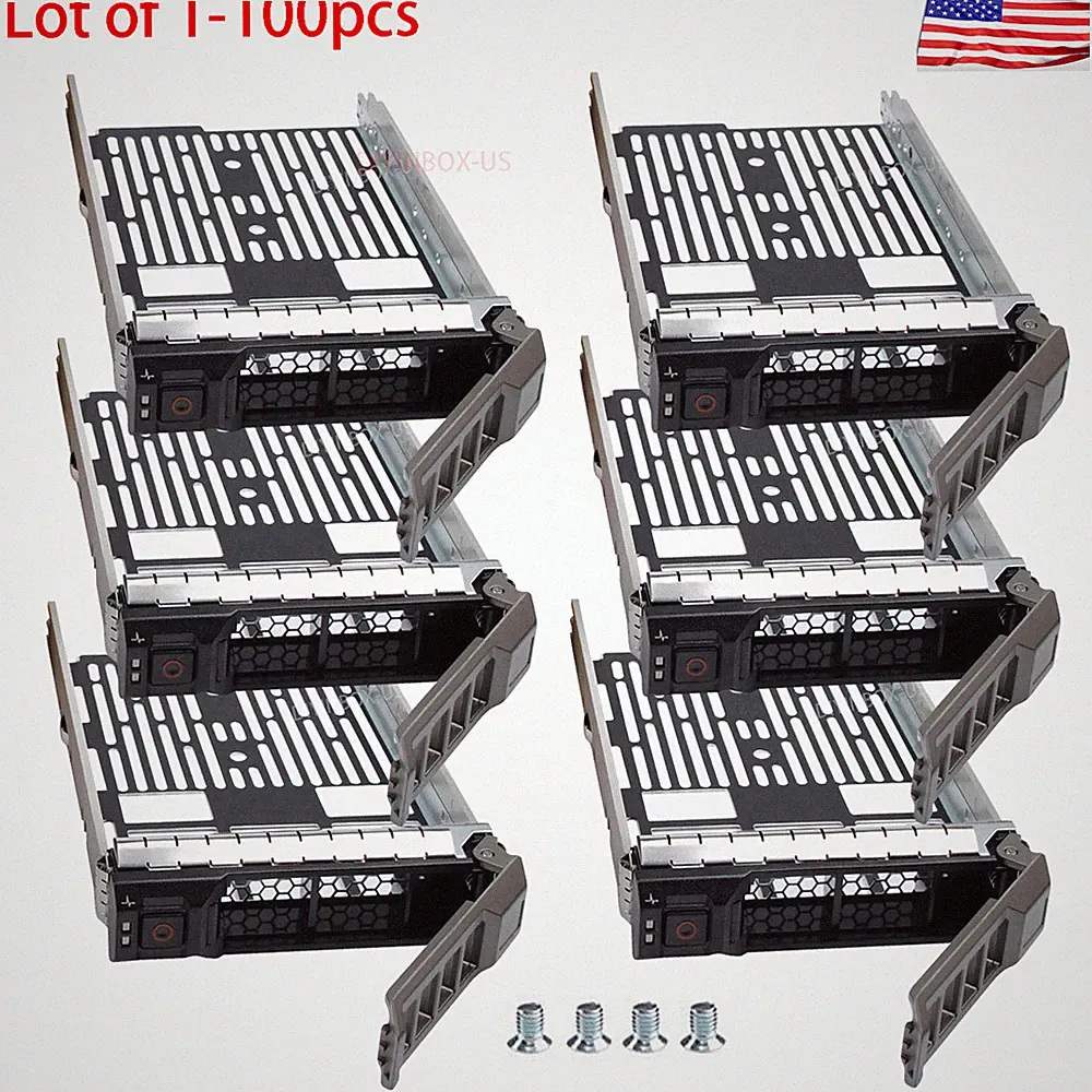 Lot Dell 3.5"LFF SATA SAS Drive Tray R730 R730XD R530 R630 0KG1CH KG1CH w/screws