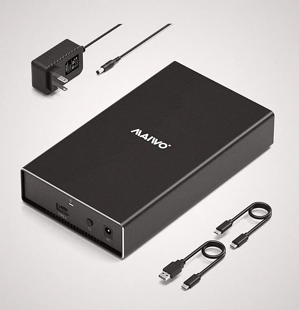 MAIWO SAS to USB Adapter(MAX 6Gbps) 2.5/3.5 inch SAS&SATA SSD/HDD Enclosure w...