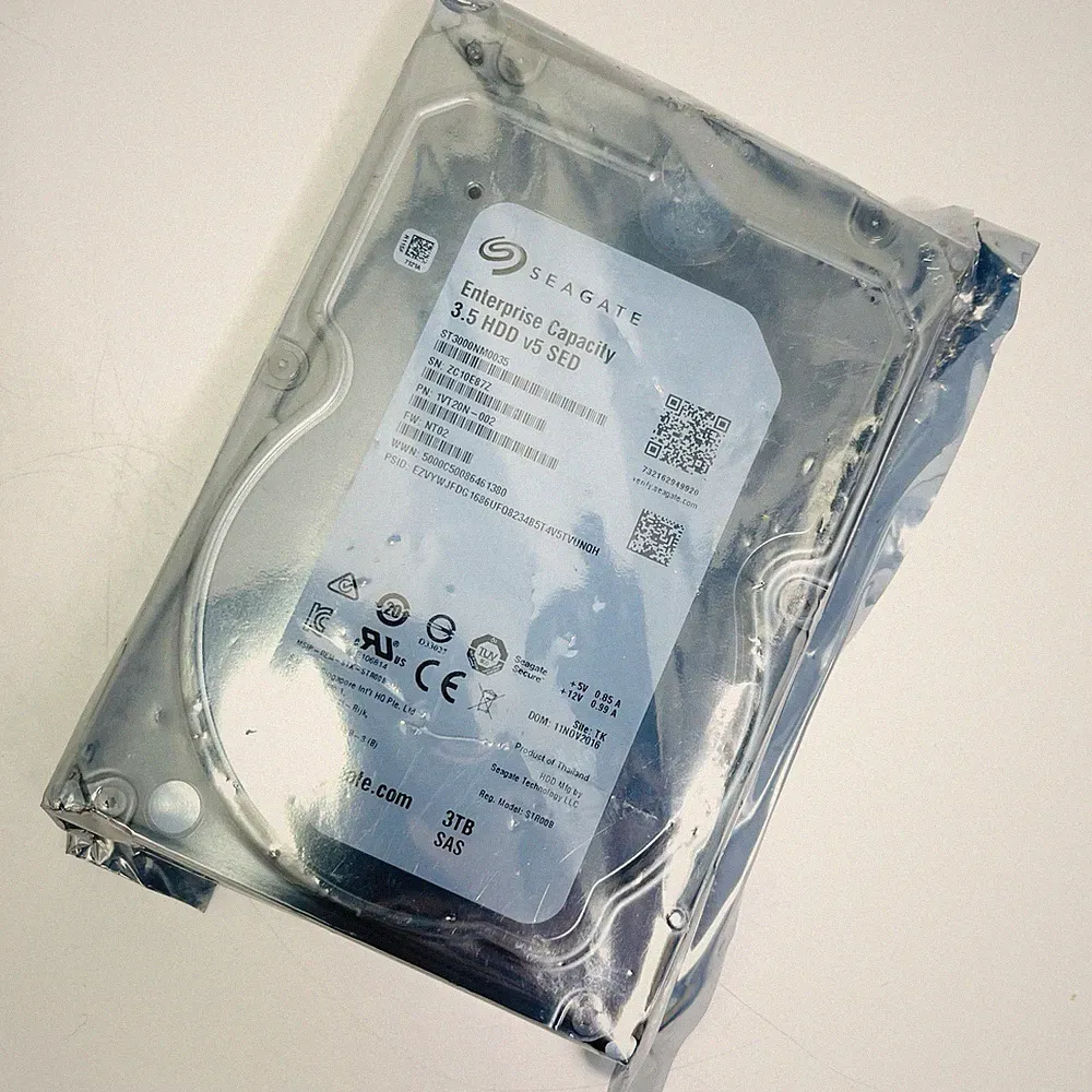 Seagate ST3000NM0035 3TB SAS 6Gb/s 3.5" Enterprise HDD 7200RPM SED New